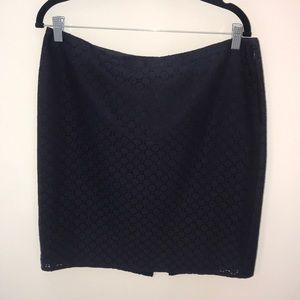 The Limited - Blue lace over lay skirt.